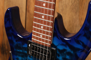 Ibanez GRX70QAL Transparent Blue Burst (Linkshänder)