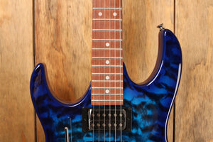 Ibanez GRX70QAL Transparent Blue Burst (Linkshänder)