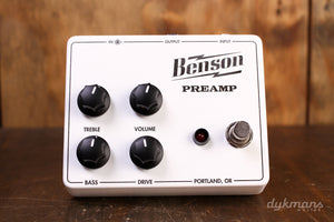 Benson Vorverstärkerpedal (Boost/Overdrive) Tuxedo White