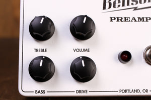 Benson Vorverstärkerpedal (Boost/Overdrive) Tuxedo White